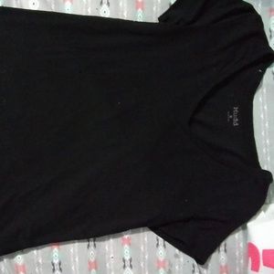 plaine black tee shirt v neck